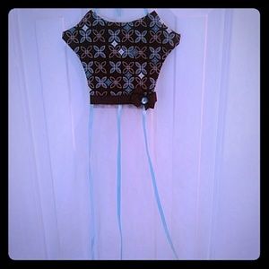 Hanging hair bow organizer